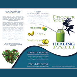 The Umbrella Agency, Los Angeles - Graphic Design, Discover Your Healing Path, Inc. Brochure